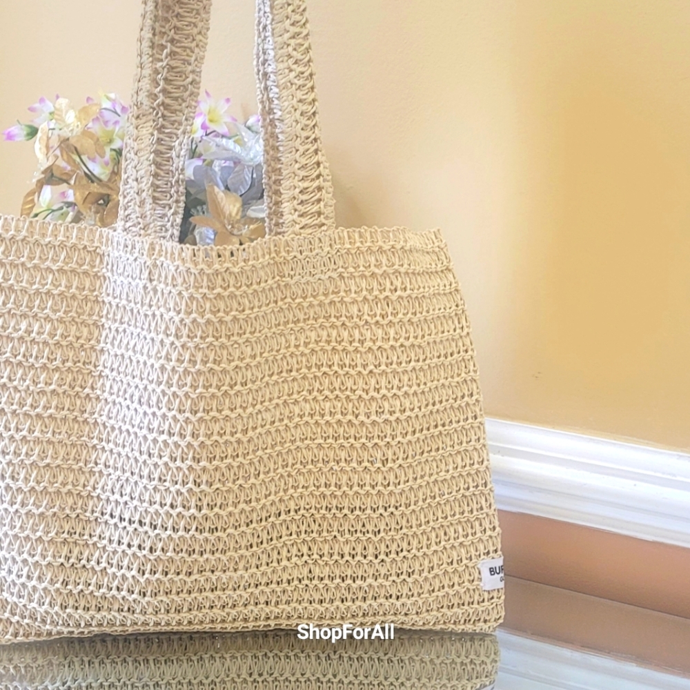 Burberry straw tote bag - Picture 7 of 8